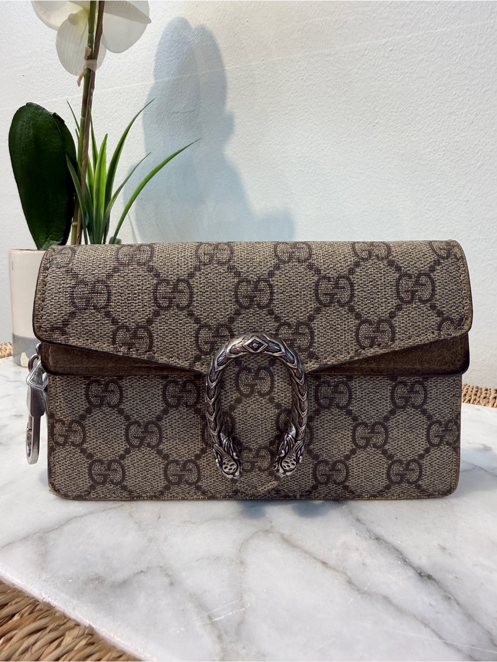 Gucci Dionysus GG Supreme Mini Chain Crossbody Bag